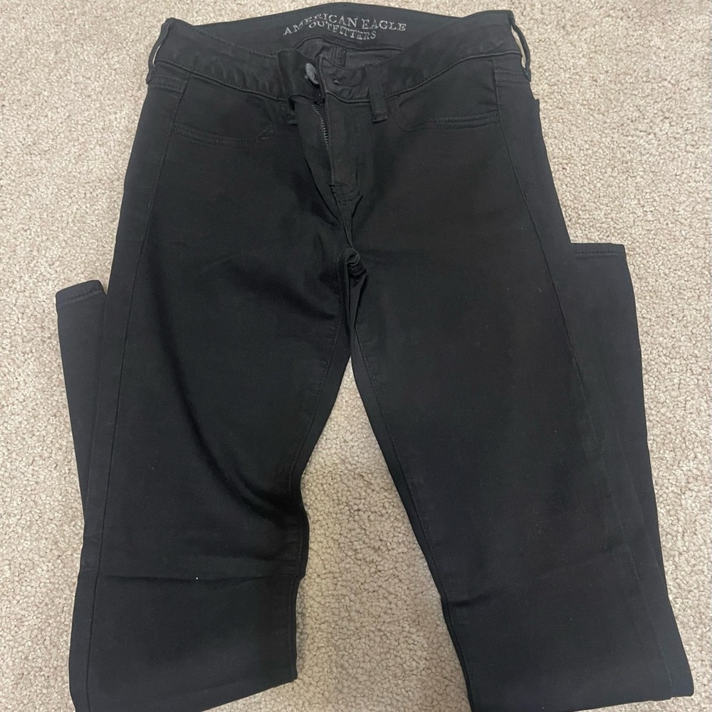 American Eagle Outfitters Women's Black High Rise Jeans